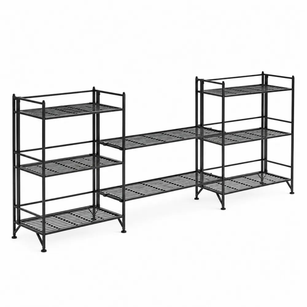 Étagère modulable en métal noir 5 niveaux